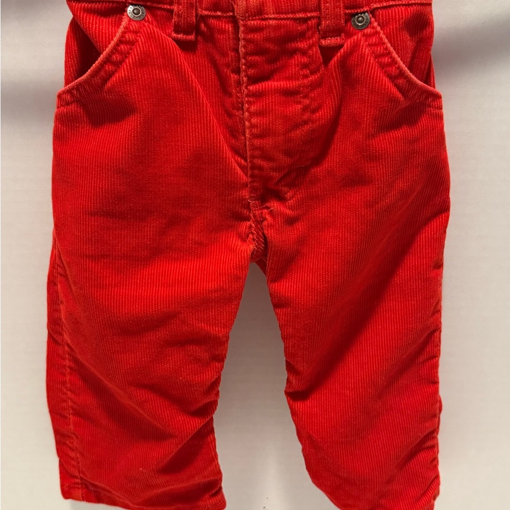 OshKosh B'gosh Red Corduroy Kids Bottoms Vintage